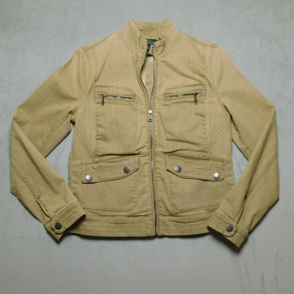 Lauren Ralph Lauren Women's Khaki Tan Jean Jacket